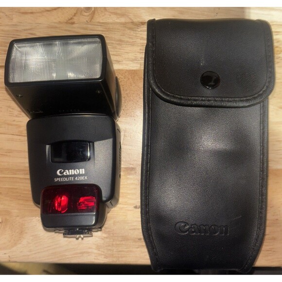 Canon Speedlite 420EX Shoe Mount Flash for Canon EOS With Case - Picture 3 of 3